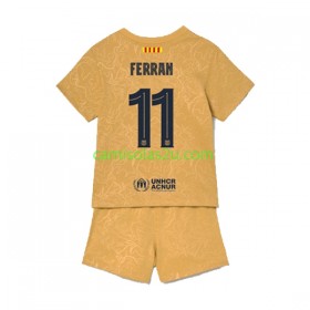 Camisolas de futebol FC Barcelona Ferran Torres 11 Criança Equipamento Alternativa 2022/23 Manga Curta